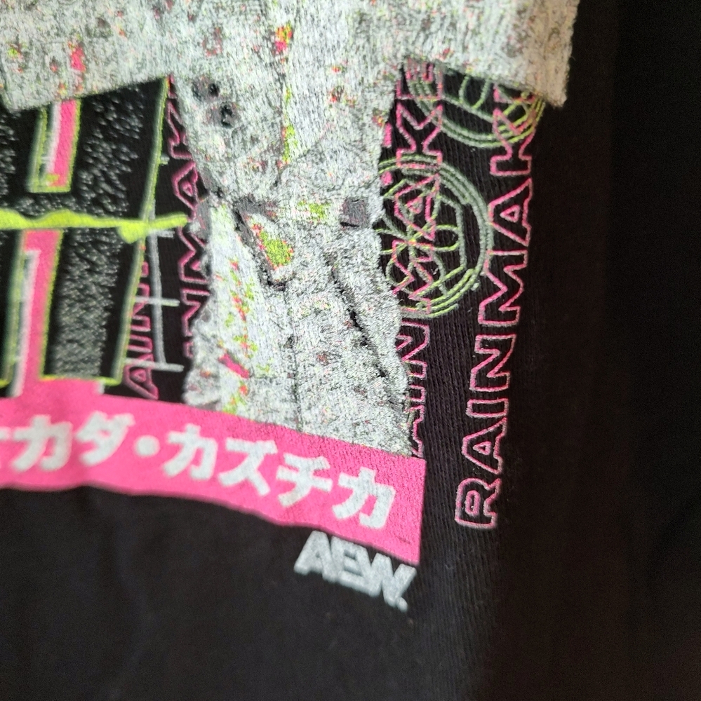 New- AEW Kazuchika Okada Rainmaker T-shirt Size Large - Picture 4 of 6
